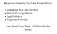 write engaging youtube scripts