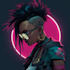 make cyberpunk character art