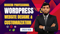 install customize redesign wp themeforest sites with elementor and woocommerce