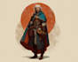 draw dnd character and dnd party illustration