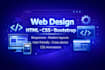 design a modern responsive website using HTML CSS and bootstrap