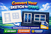 quickly prepare aluminium door window shop drawings