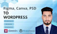 convert figma, canva, PSD to wordpress with elementor pro