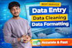 clear the data and arrange it