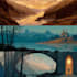 draw fantasy, post apocalyptic, background or concept art