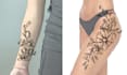 create unique flower tattoo design