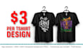 do custom tshirt design for pod