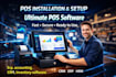 setup pos system, erp, CRM, accounting and inventory management