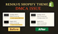 fix shopify theme license dmca issue just in seconds