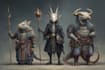 design dnd character, fantasy character, dnd party