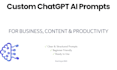 create effective chatgpt prompts for business and content