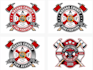 design custom professional fire firefighters logo