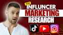 do research and outreach targeted influencers for influencer marketing