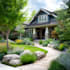 design front yard, backyard, home garden as landscape architect