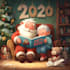 create christmas children book illustrations