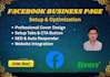 create setup and optimize a professional facebook business page