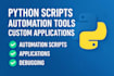 create python programs and scripts