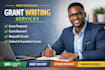 research grants and write applications