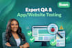 test and QA your website or app for bugs and usability