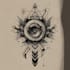 custom an abstract black tattoo design