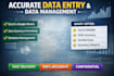 do accurate data entry and data management