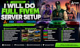 create a professional fivem rp server esx qbcore qbox