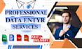 accurate manual data entry service