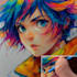 draw an amazing anime style art