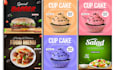 create stunning food promotional posters for restaurant marketing