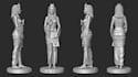 create character 3d sculpture