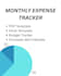 create a monthly expense tracker PDF and excel template