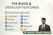 fix bugs in react js, next js, node js, python, javascript, html