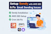 setup sendy with AWS ses and fix email sending issues