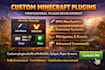 develop custom minecraft plugins using java, bukkit, spigot, and paper