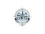create graceful and fantastic compass logo design