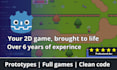 create you a full 2d game in godot