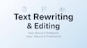 rewrite and improve your text clearly and naturally