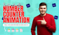 make custom number counter animation with alpha channel