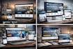 develop a responsive business website using python flask
