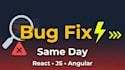 fix react angular javascript bug sameday diagnosis