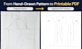 digitize your hand drawn sewing pattern into a printable PDF