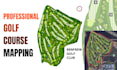 design a professional golf course map illustration