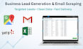 scrape business leads emails and contact data