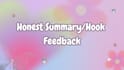 review your story synopsis or hook