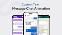 make a text message chat animation or phone message animation