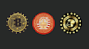 design 3d gold, crypto and token coin professionally