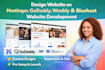 design website on hostinger, godaddy, webly, bluehost website development
