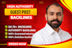 provide high da guest post SEO backlink link building off page service