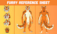 create fursona ref sheet furry reference sheet furry ref sheet nsfw art oc