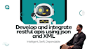 develop and integrate restful apis using json and XML